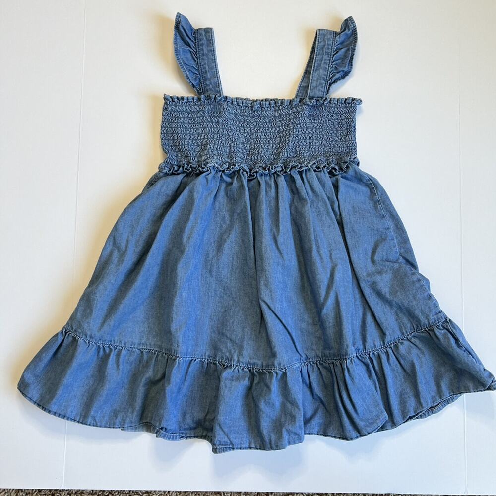 Janie and Jack Chambray Smocked Dress - Picture 2 of 7